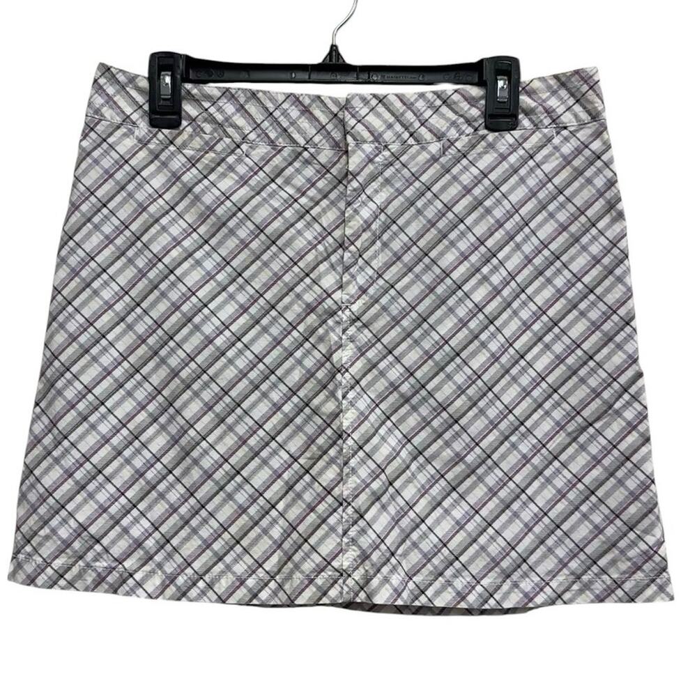 Dockers Plaid Skort Womens Size 8 Golf Tennis Casual Stretch